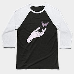 Witch Hand with Moth Baseball T-Shirt